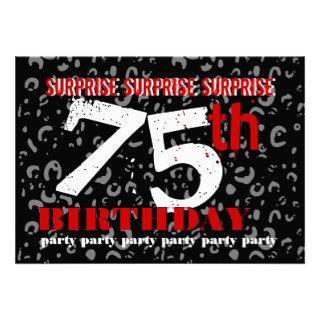 75th SURPRISE Birthday Party Invitation Template