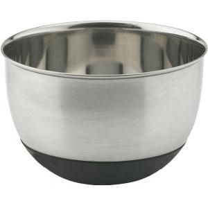 Vinaroz Stainless Steel Collection 5 qt. Mixing Bowl with Silicon Base VMB 5QT