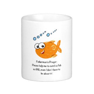 Funny fisherman's prayer cartoon mug