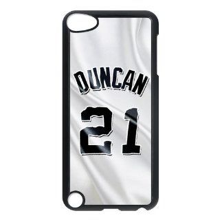 Unique Design Ipod Touch 5th NBA MVP San Antonio Spurs Tim Duncan Number 21 Jersey Hard Cover Case Cell Phones & Accessories