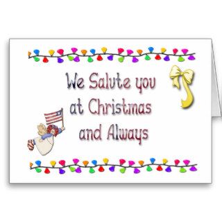 Christmas Support Troops Greeting Card
