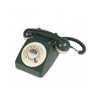 746 Nineteen Sixties Design Classic Retro Telephone   Green  Corded Telephones 
