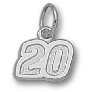 Number 20 Charm   Nascar   Racing in White Gold   14kt   Inviting GEMaffair Jewelry