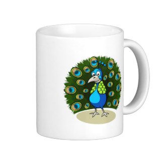 Cartoon Peacock Mug