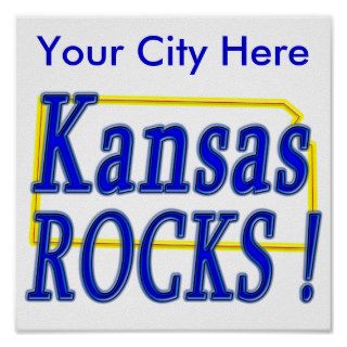 Kansas Rocks  Poster