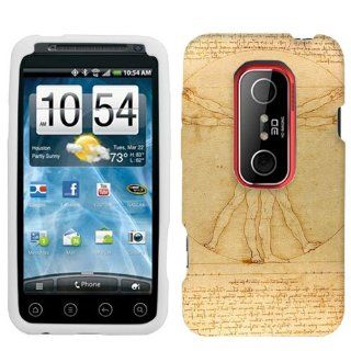 HTC EVO 3D Leonardo da Vinci The Proportions of Man Hard Case Phone Cover Cell Phones & Accessories