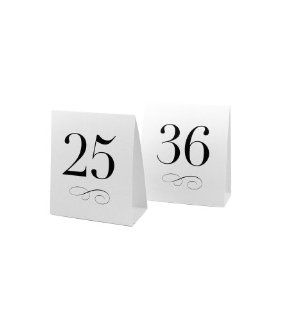 Weddingstar Table Number Tent Style Card, Numbers 25 to 36 Kitchen & Dining