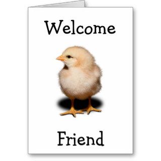 New Chick On TheBlock   Friendly Greeting Card