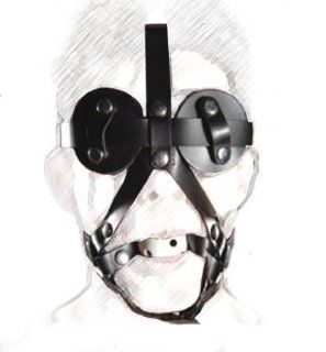 Slave Mask Harness Ball GAG Eyes Blinder Restraint Sm 056 Unisex Health & Personal Care