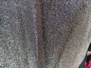 Stretch Jersey with Metallic Glitter Stretch Apparel Drapery Black with Silver 45 Inch Fabric By the Yard  Other Products  