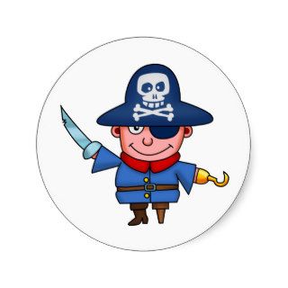 Pirate Round Sticker