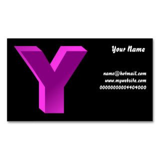 Monogram Letter Y, Your Name, Business Cards