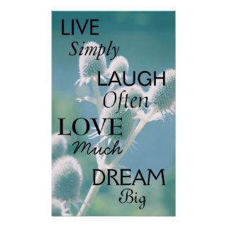 Live Laugh Love Dream Print