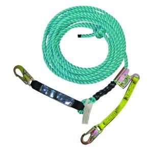 Guardian Fall Protection 150 ft. Blue Poly Steel Vertical Lifeline Assembly Rope 01327