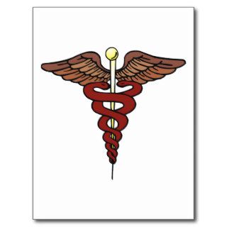 Doctor Nurse Medical Symbol Emblem Postcard
