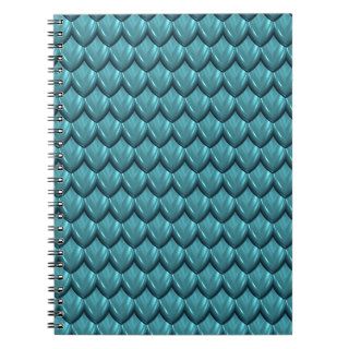 Blue Light Armor Texture. Scale Pattern Background Spiral Note Books