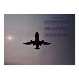 Airplane silhouette large frame   DTF Posters
