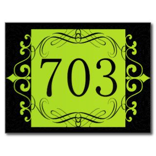 703 Area Code Post Cards