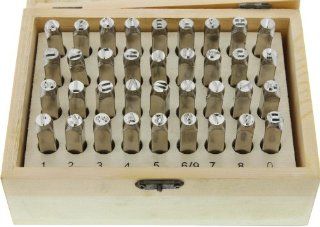 SE   Punch Set   Number & Letter, CRV, Wooden Box, 6mm, 36 Pc   95660CRV   Hand Tool Punches  