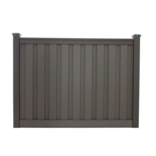 Trex Seclusions 90 1/2 in. x 4 in. x 72 in. Winchester Grey Ready to Assemble Fence Section TFGSECT68