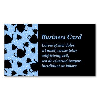 Tumbling Tea Party Business Cards