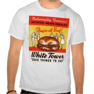Vintage White Tower Hamburgers Tee Shirt