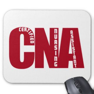 BIG RED CNA   CERTIFIED NURSING ASSISTANT MOUSE PADS