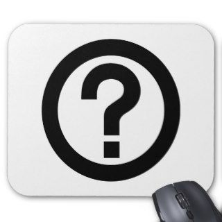 Question Mark Ask Query Symbol Punctuation Mouse Pads