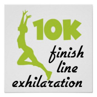10K Green Finish Line Print