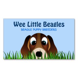 Beagle Puppy Dog Breeders Business Cards