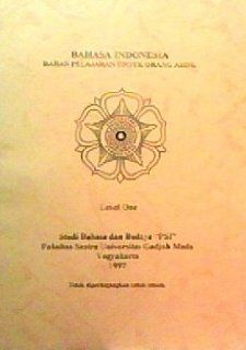 Bahasa Indonesia Bahan Pelajaran Untuk Orang Asing (Level 1) Tri Mastoyo Books