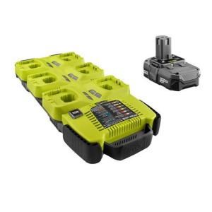 Ryobi One Plus Supercharger with Lithium Ion Compact Battery RNP125 102