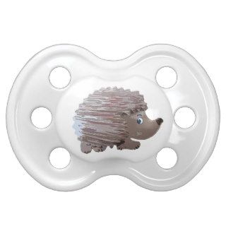 Watercolour Effect Hedgehog Pacifier