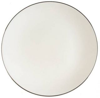 Royal Doulton Carousel Salad Plate, Fine China Dinnerware   All White W/Platinum