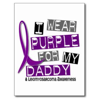 LEIOMYOSARCOMA I Wear Purple For My Daddy 37 Post Cards