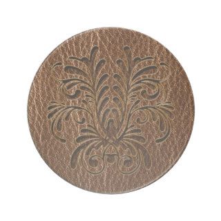 Leather Look Bouquet 1 Beverage Coaster
