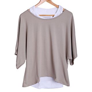 Womens New Lady Loose Tops Batwing T Shirt Casual Blouse Tank Vest