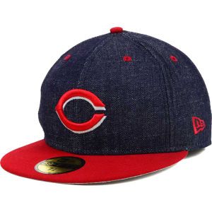 Cincinnati Reds New Era MLB Team Color Denim 59FIFTY Cap