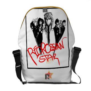 Red Russian Star  Variant Bag, White Courier Bags
