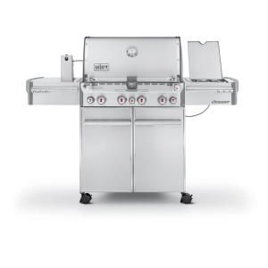 Weber Summit S 470 4 Burner Stainless Steel Propane Gas Grill 7170001