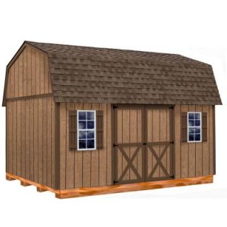 Best Barns Homestead 12 ft. x 16 ft. Wood Shed Kit with Floor including 4x4 Runners homestead_1216df