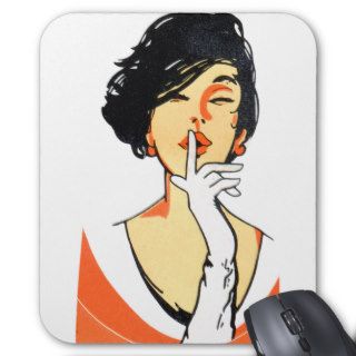 Retro Vintage Kitsch Pin Up Girly Art Mouse Pad