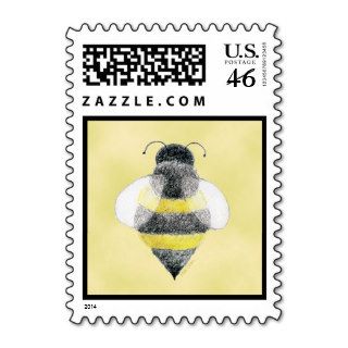 Bumble Bee Illustration Postage Stamp