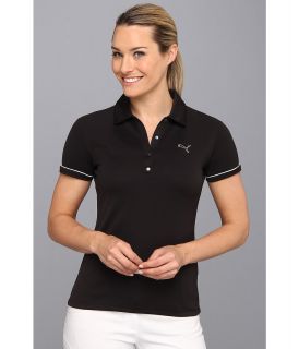 PUMA Golf Tech Polo 14 Womens Short Sleeve Pullover (Black)