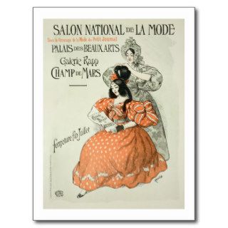Reproduction of a poster advertising the 'Salon Na Postcard