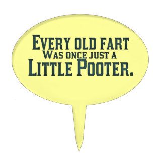 Old Fart   Little Pooter Cake Topper