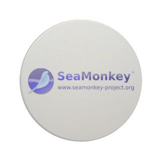 SeaMonkey Project   Vertical Logo Beverage Coaster