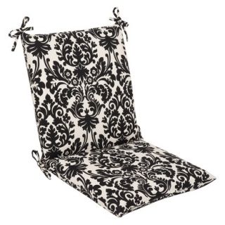 Outdoor Seat Pad/Dining/Bistro Cushion   Black/White Floral