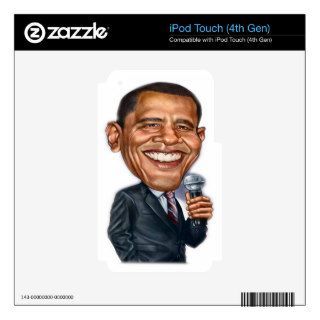 Barack Obama Caricature series Decals For iPod Touch 4G