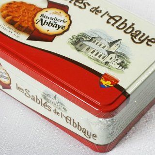 Les Sables de l'Abbaye in Gift Tin (10.58 ounce)  Packaged Shortbread Snack Cookies  Grocery & Gourmet Food